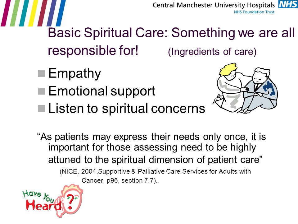 Basic Spiritual Care: Something we are all responsible for.