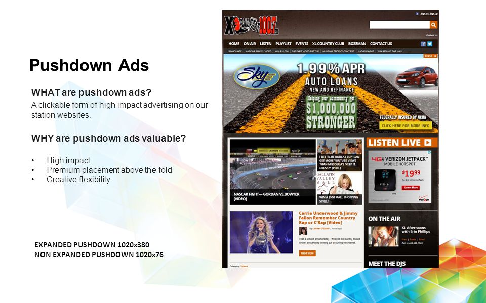 Pushdown Ads WHAT are pushdown ads.