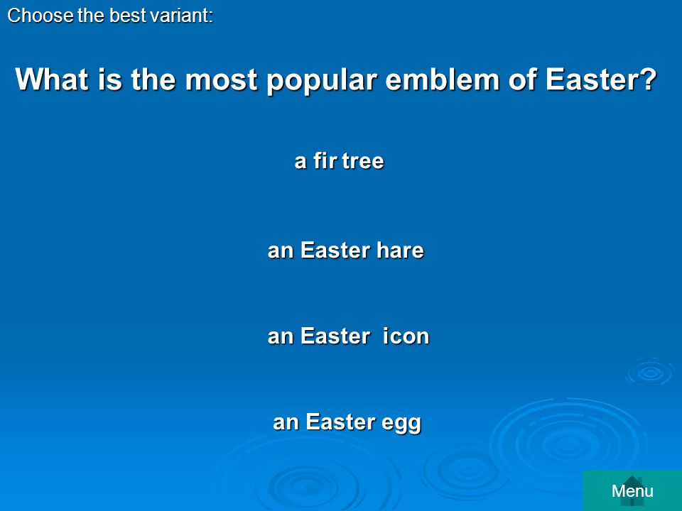 What is the most popular emblem of Easter.