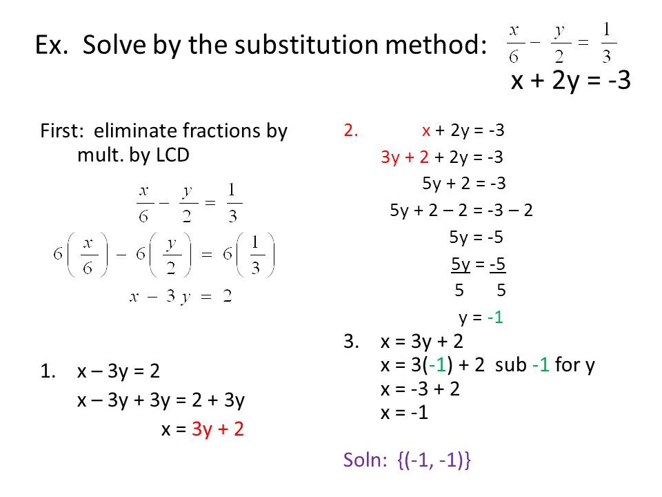 5 2 Solving Systems Of Equations By The Substitution Method Ppt Download 5 2 Solving Systems Of Equations By The Substitution Method Ppt Download