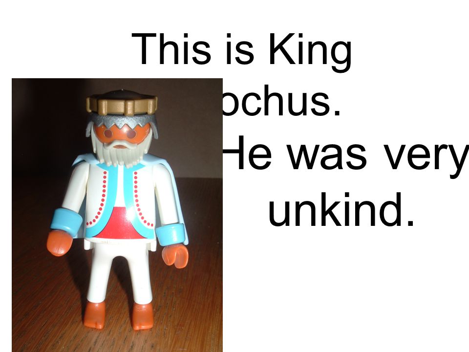 This is King Antiochus. He was very unkind.