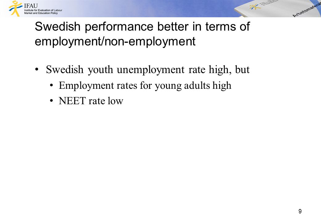 Characteristics and challenges of youth unemployment: Sweden Anders ...