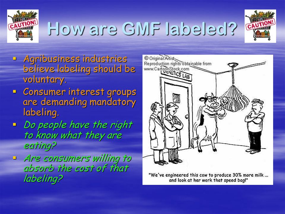 What are the ‘cons’ of GMF.  Potential human health impact such as production of new allergens.