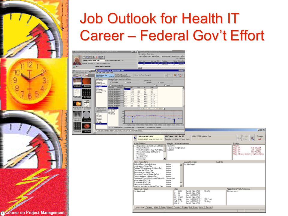 Course on Project Management Job Outlook for Health IT Career – Federal Gov’t Effort