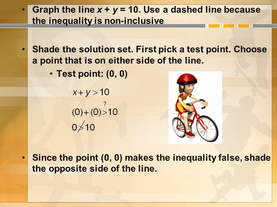 Practice # 1 Solve the following system of inequalities graphically: