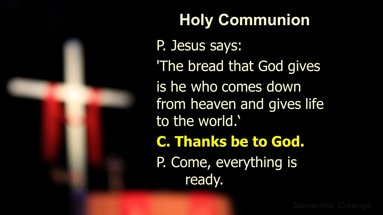Holy Communion P.