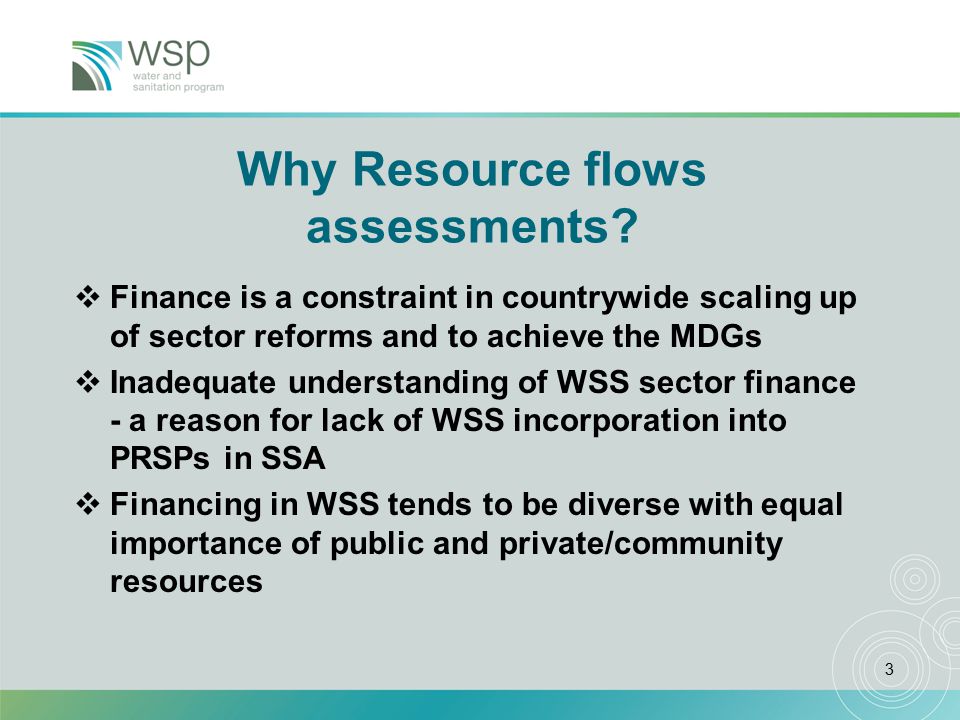3 Why Resource flows assessments.
