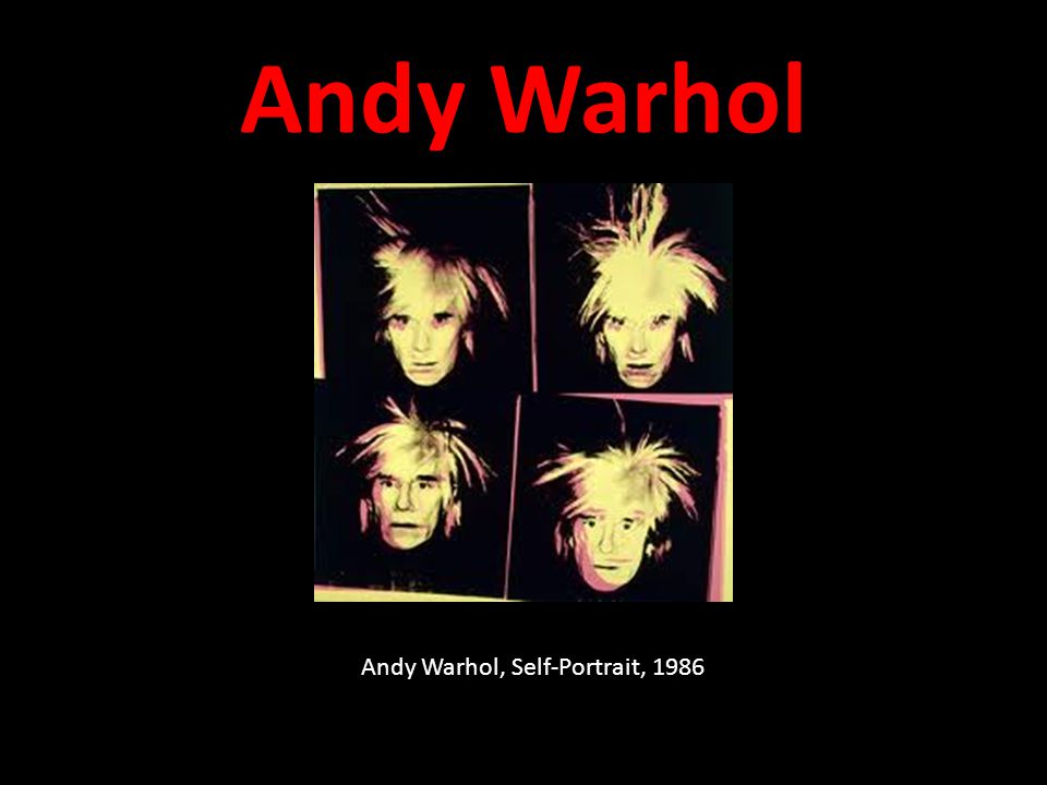 Andy Warhol, Self-Portrait, 1986 Andy Warhol