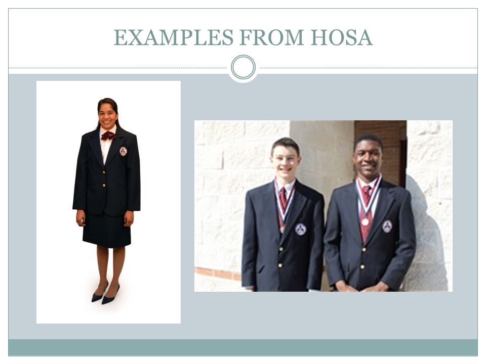 hosa business attire