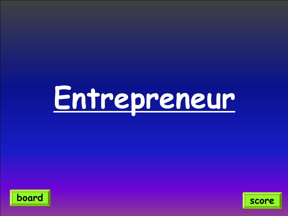 Entrepreneur score board