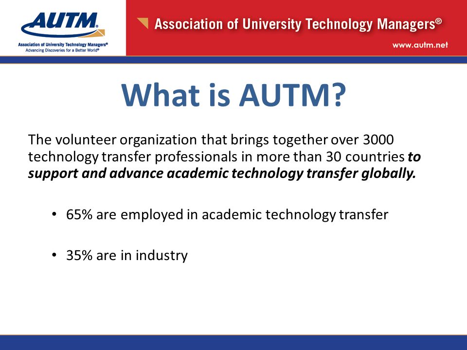 What is AUTM.