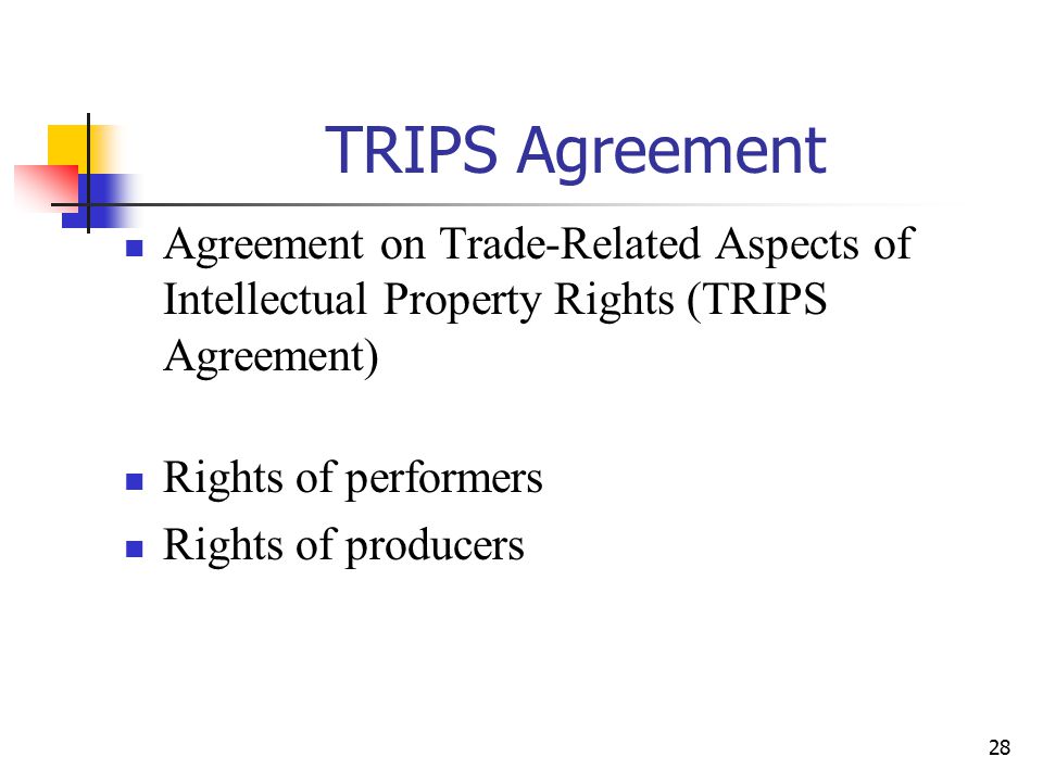 trade related aspects of intellectual property rights
