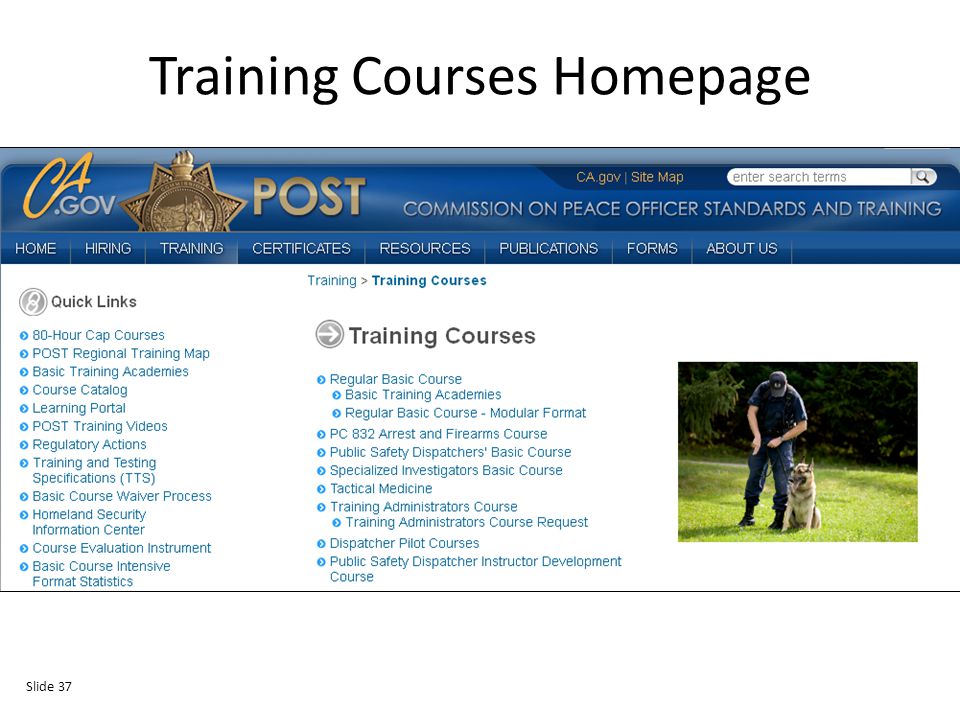 Training Courses Homepage Slide 37