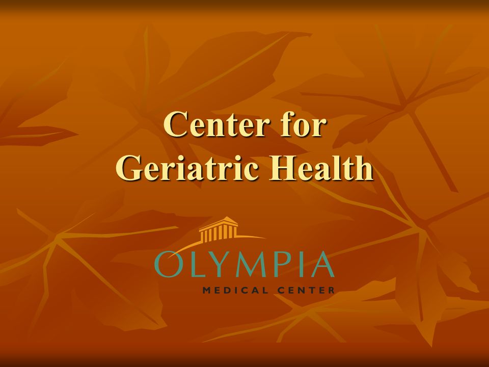 Center for Geriatric Health