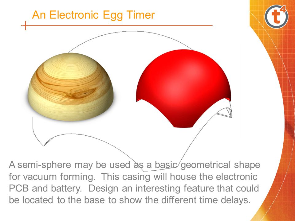 A semi-sphere may be used as a basic geometrical shape for vacuum forming.