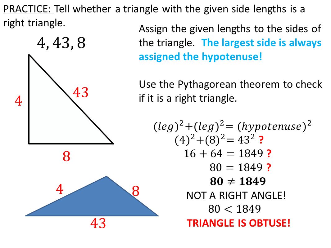 Converse Of Pythagorean Theorem Special Right Triangles Outlet Regarding Special Right Triangles Practice Worksheet