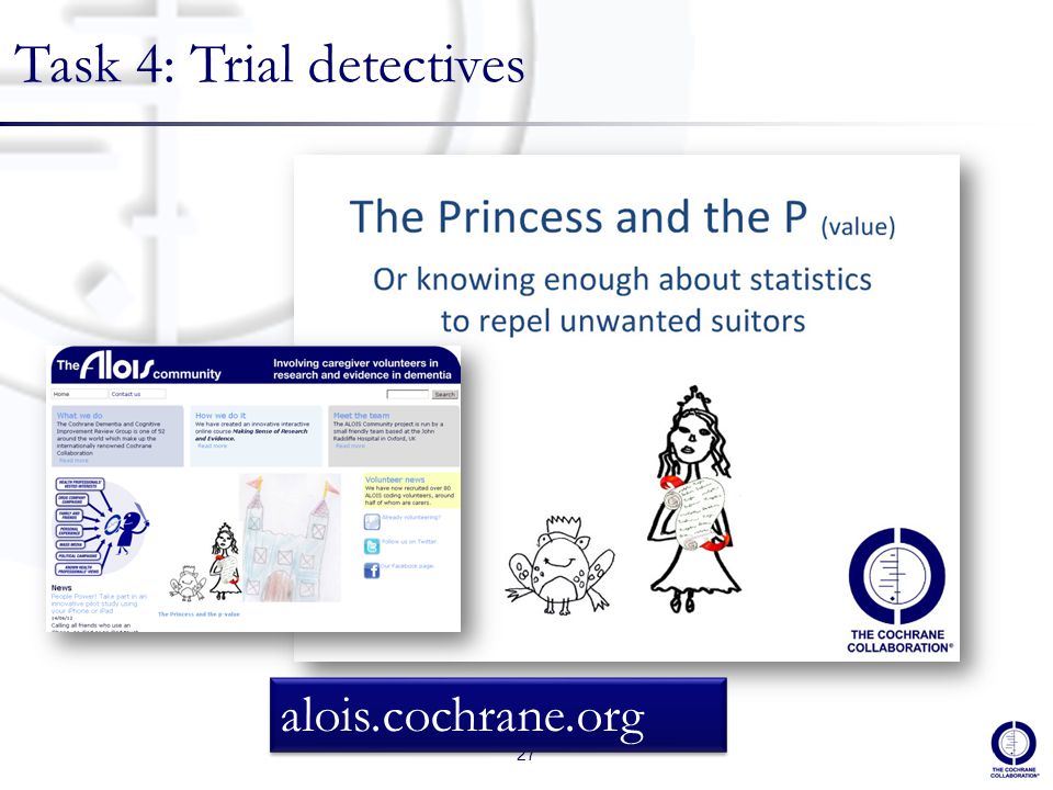 27 Task 4: Trial detectives alois.cochrane.org