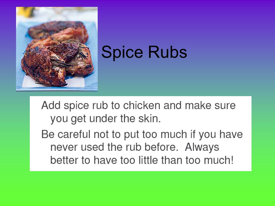 Spice Rubs