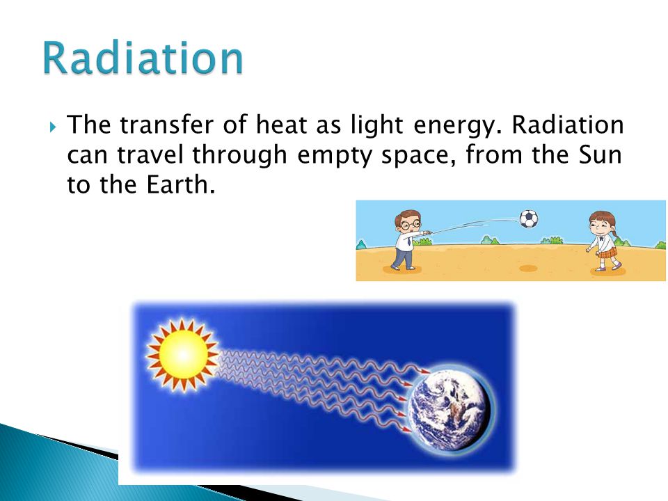  The transfer of heat as light energy.