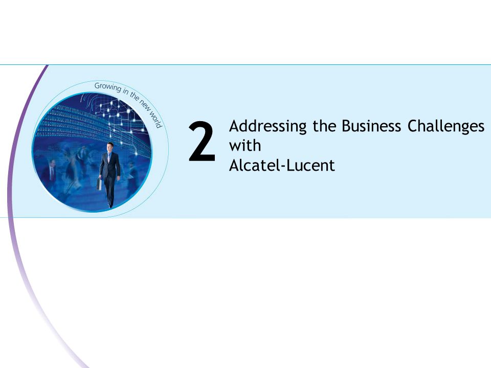 All Rights Reserved © Alcatel-Lucent | Presentation Title | 2010 Addressing the Business Challenges with Alcatel-Lucent 2