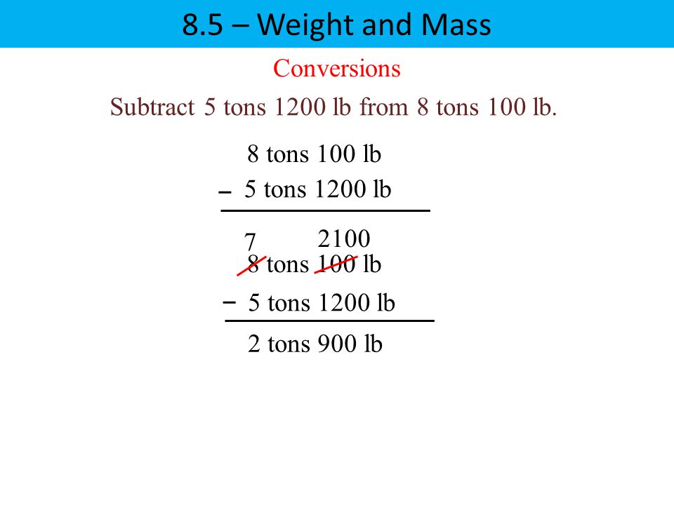 – and Mass U. S. Weight U. S. Unit Fractions. - ppt download