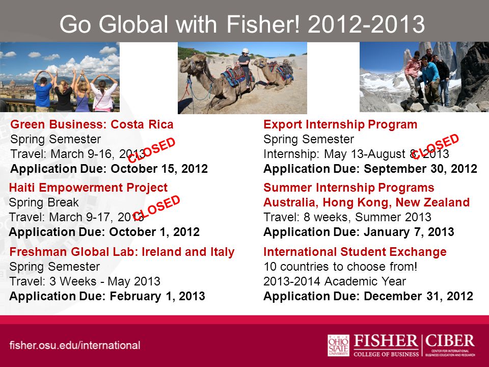 Go Global with Fisher.