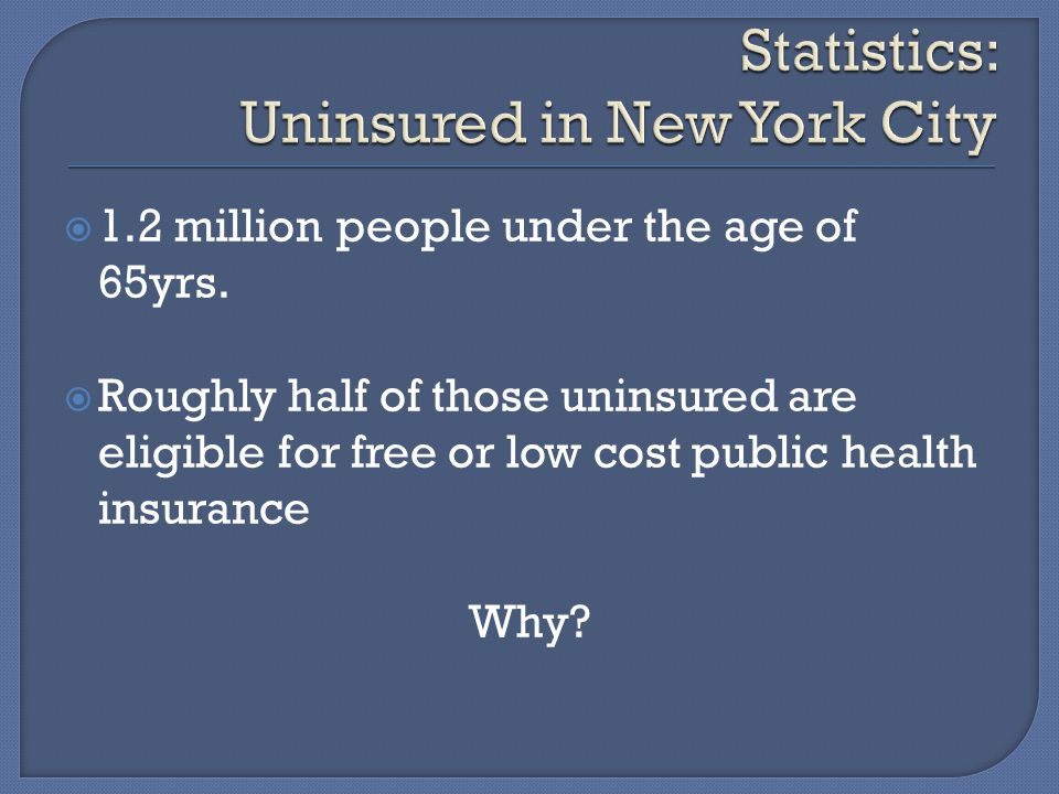  1.2 million people under the age of 65yrs.