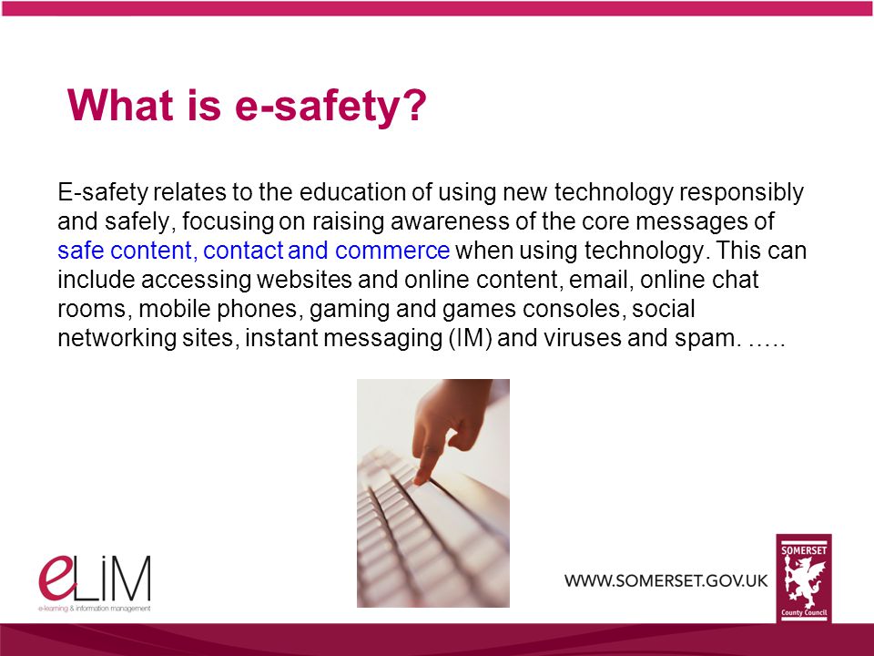 What is e-safety.