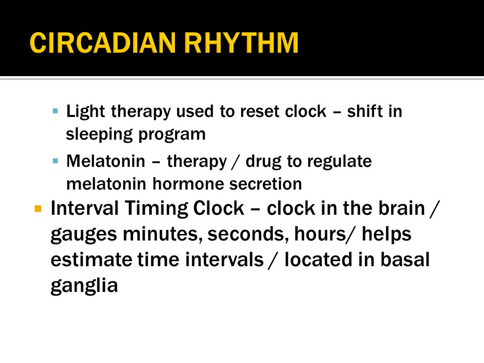 Rhythms Of Sleep And Waking Biological Genetic Clock Set