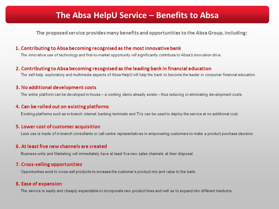 Absa Helpu Service Using Technology To Inform Customers And Drive