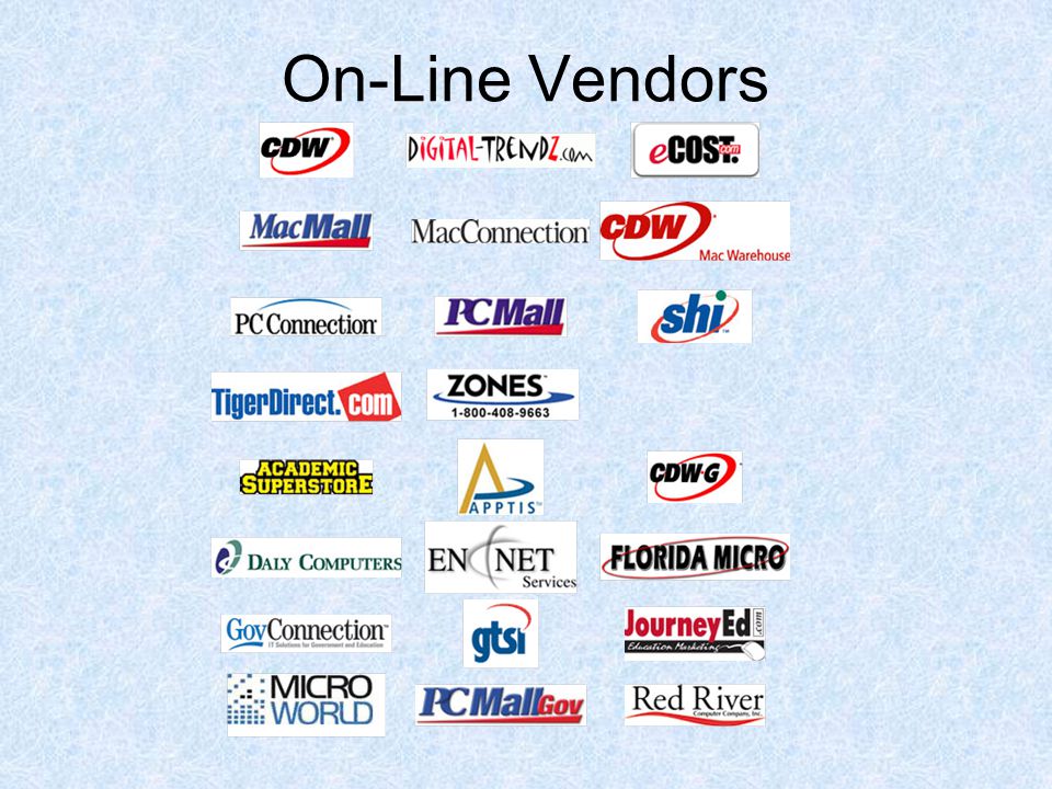 On-Line Vendors