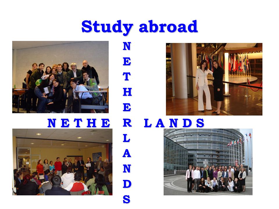 Study abroad NETHERLANDS N E T H E L A N D S N E T H E L A N D S