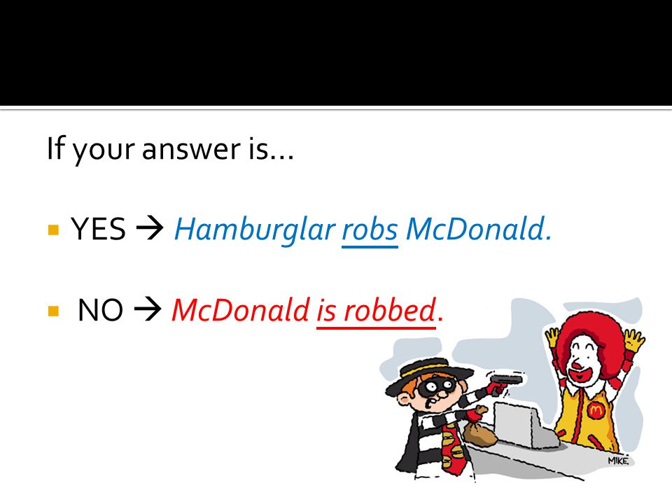 Someone robs McDonald! Do you know WHO he is
