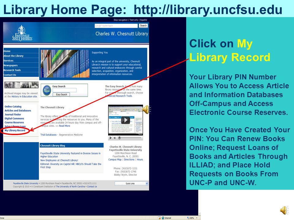Library Home Page:   Find books Find articles on your topic Find journals by title