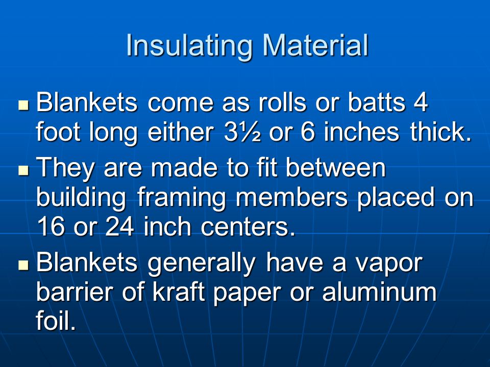 Insulating Material Polyisocyanurate, commonly sold as thermax or high-R sheeting, is a foam-plastic, glass-fiber reinforced core with aluminum foil face layers.