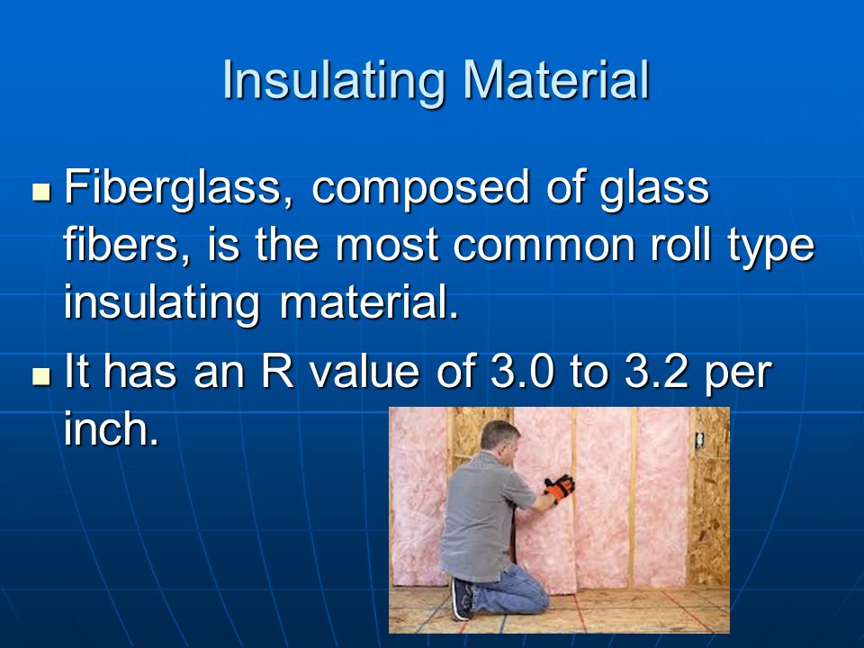 Insulating Material Blankets come as rolls or batts 4 foot long either 3½ or 6 inches thick.