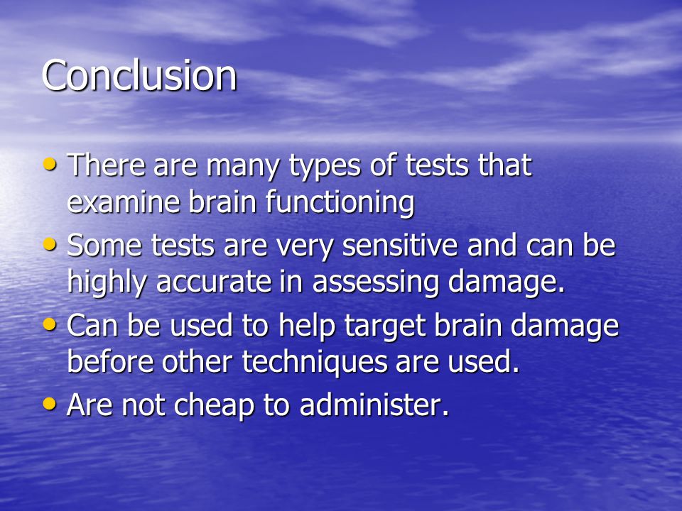 Halstead-Reitan Neuropsychological Test Battery Contains 10 subtests that  examine a Contains 10 subtests that examine a variety of brain functions  Abstract. - ppt download