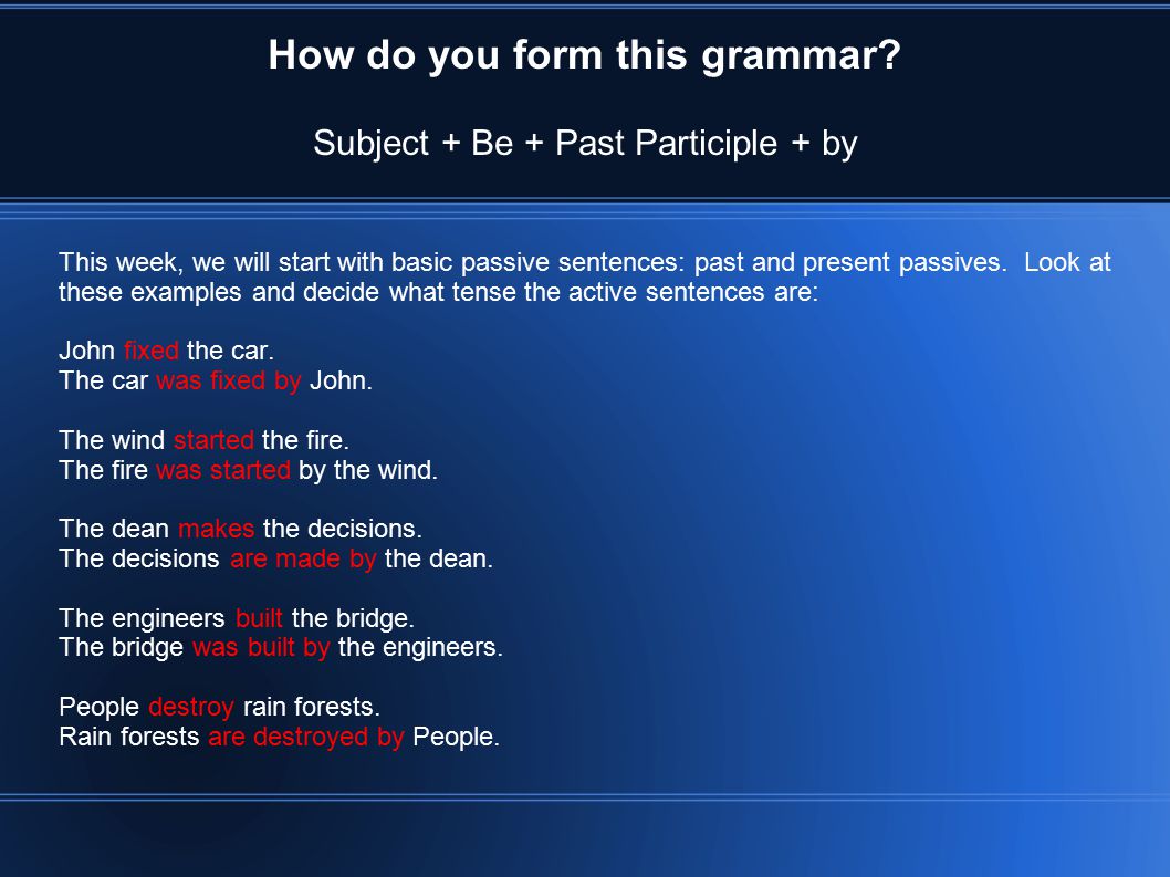 was started grammar