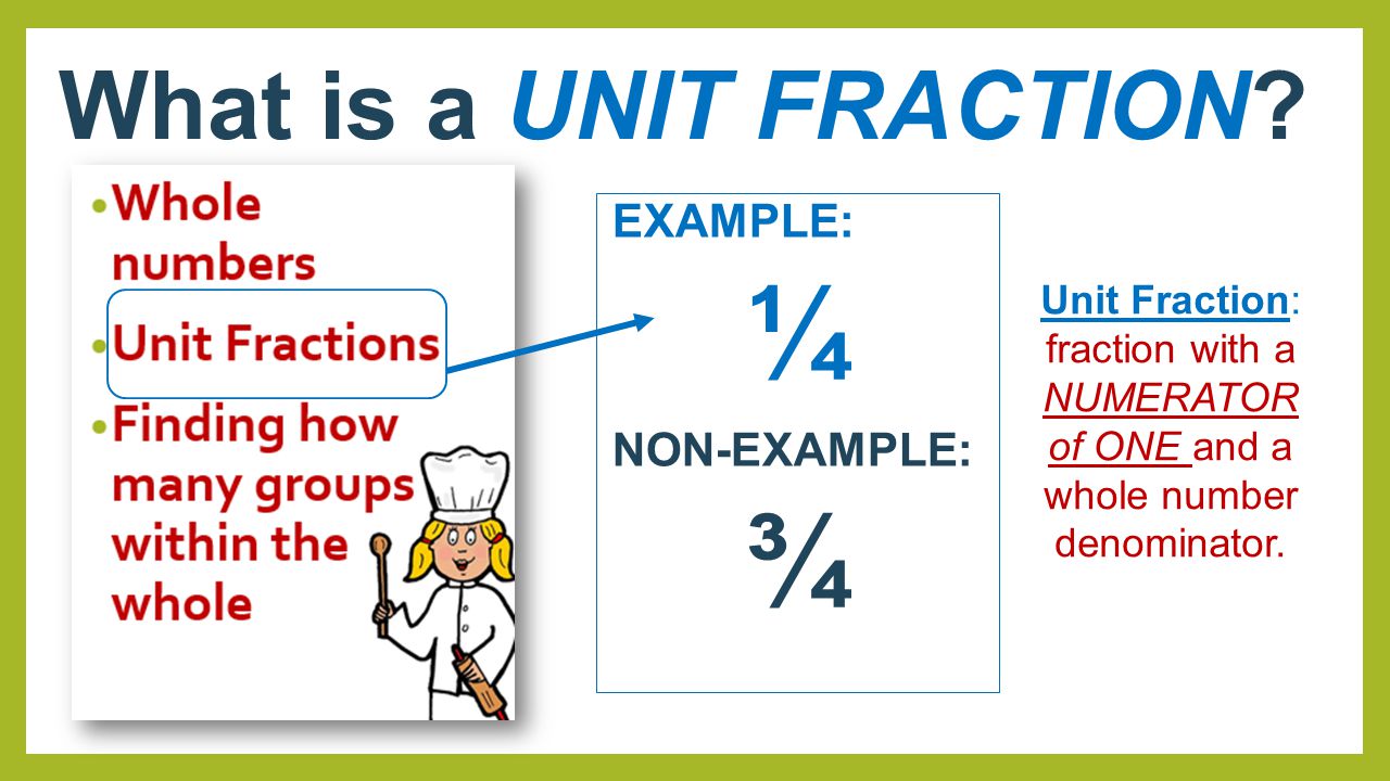 Unit Fraction, Definition, Form & Examples - Video & Lesson Transcript
