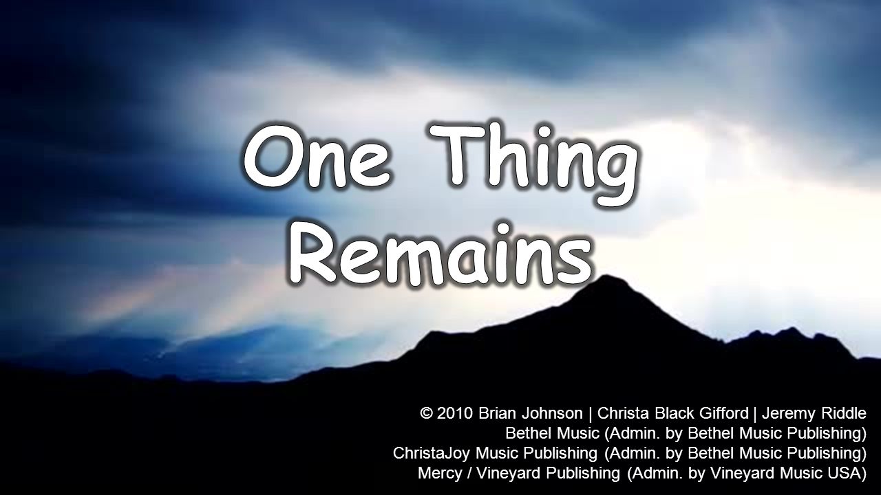 © 2010 Brian Johnson | Christa Black Gifford | Jeremy Riddle Bethel Music (Admin.
