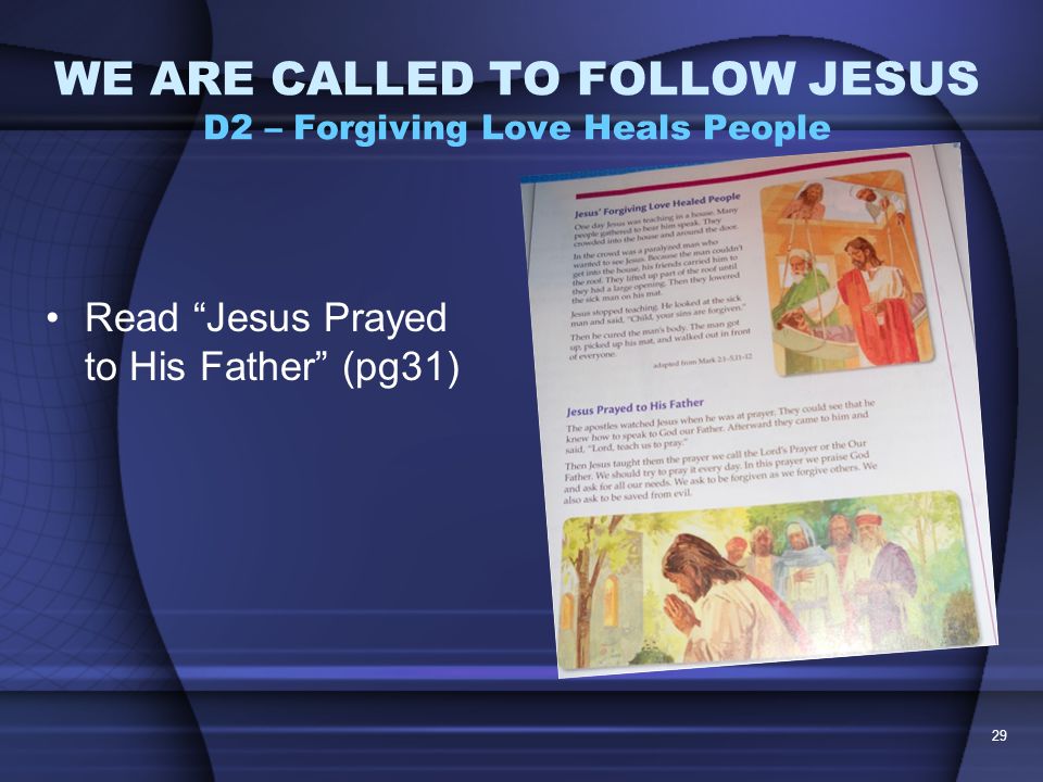 WE ARE CALLED TO FOLLOW JESUS BELLWORK28