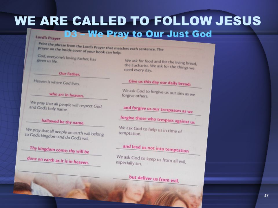 WE ARE CALLED TO FOLLOW JESUS BELLWORK46