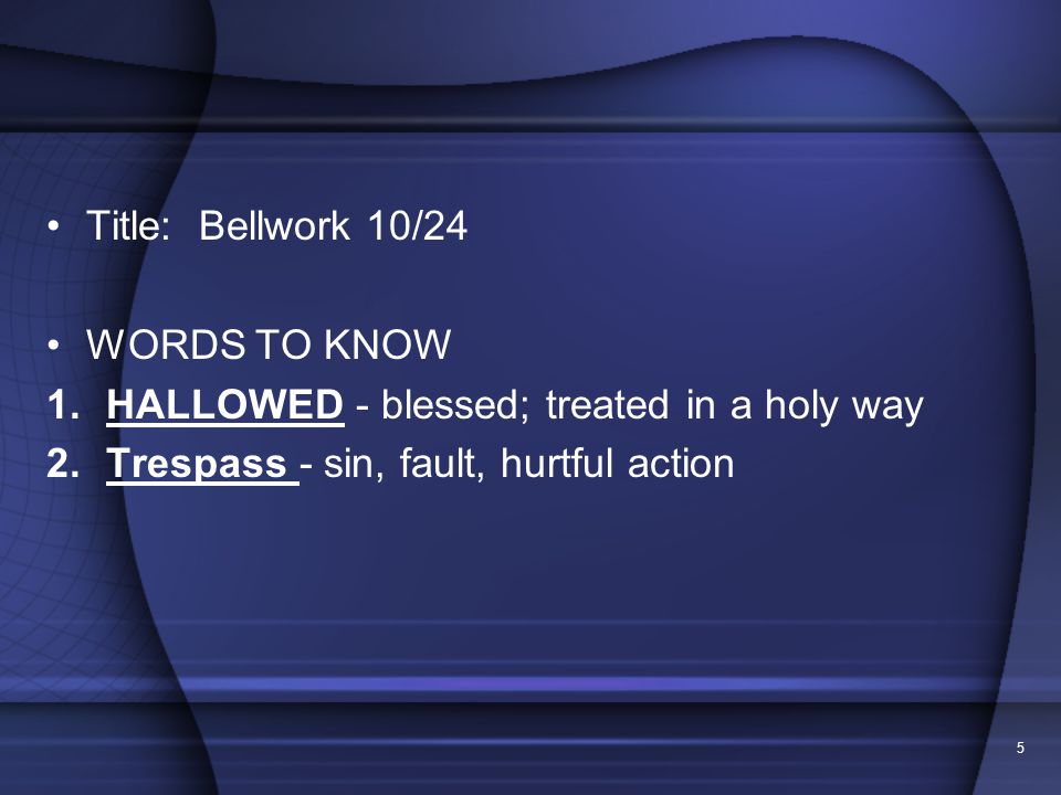 WE ARE CALLED TO FOLLOW JESUS BELLWORK4
