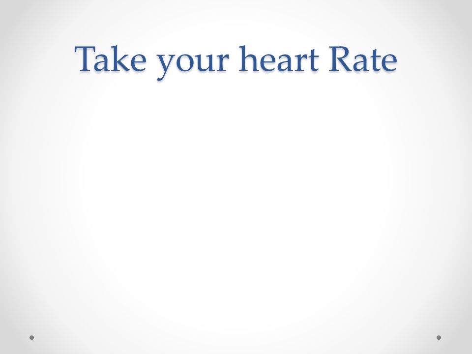 Take your heart Rate