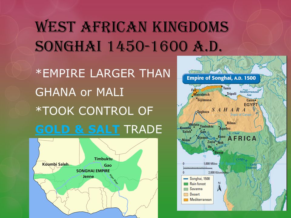 WEST AFRICAN KINGDOMS SONGHAI A.D.