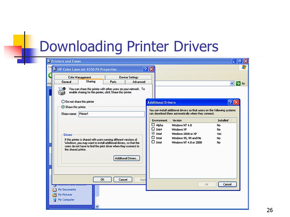 26 Downloading Printer Drivers
