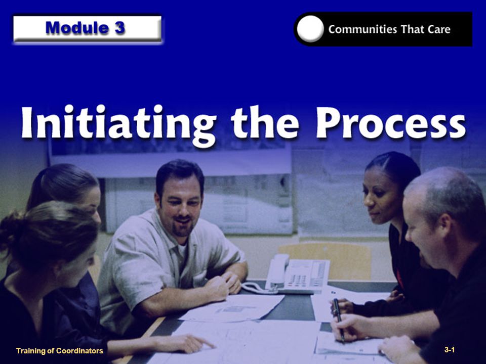 1-2 Training of Process FacilitatorsTraining of Coordinators 3-1
