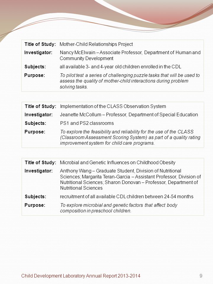 child study observation report