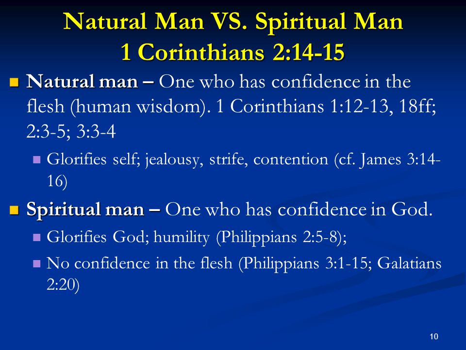 Natural Man VS.