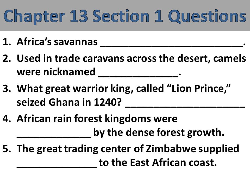 1.Africa’s savannas _________________________.